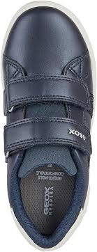 Geox J Eclyper A Pearl Synthetic Leather Shoes - Navy