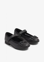 Norvic Girls' Gander Leather Shoes - Black