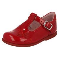 Start-Rite Girls' Pixie Patent Leather Kids Shoes - Red