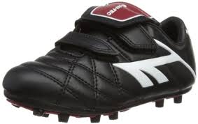 Hi-Tec League Pro Moulded EZ Junior Shoes - Black/White/Red