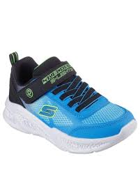 Skechers S Lights Boys' Metrorlights Krendox Shoes - Black/Blue