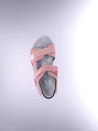 Lurchi Fia Girls' Suede Glitter Sandals with PU Sole - Geranium