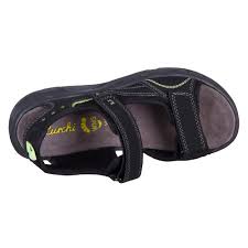 Lurchi Onny Tecbuk Synthetic Shoes with PU Molded Sole - Black