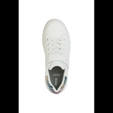 Geox Boys' J Mikiroshi C Synthetic Leather Shoes - White/Multicolour