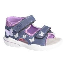 Ricosta Franky Medium Fit Shoes - Navy/Soft Purple