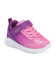 Geox Girls' Sprintype Kids Shoes - Dark Pink/Purple