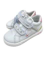 Primigi Boys’ Nappa Soft Leather Kids Shoes - Gray/Pink