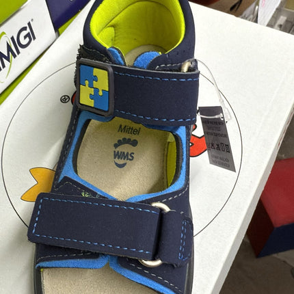 Ricosta Kent Mamba Kids Sandals - Nautic/Neongrun