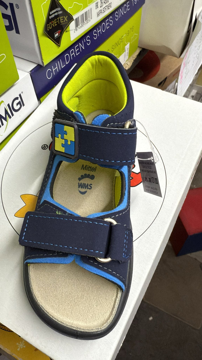 Ricosta Kent Mamba Kids Sandals - Nautic/Neongrun