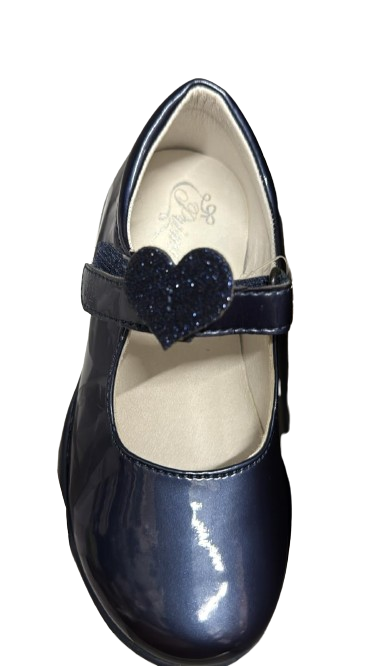 Primigi Girls' Vernice Sotto Leather Kids Shoes - Blue