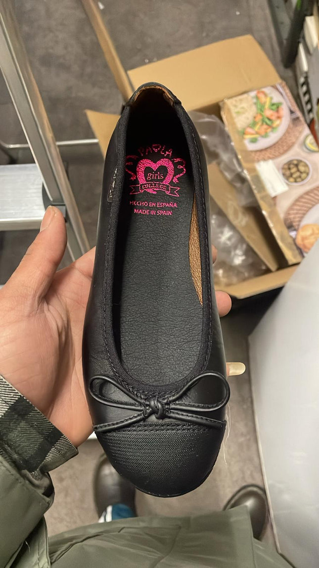 Paola Box Leather Shoes – Black