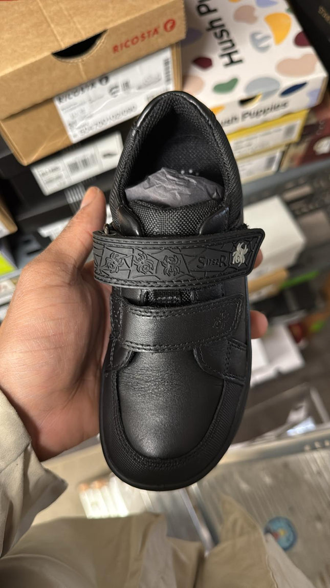Start Rite Spider Web Leather Shoe - Black