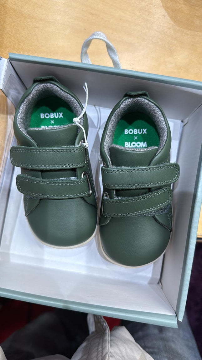 Bobux Step-Up Grass Court Leather Shoes – Forest Green