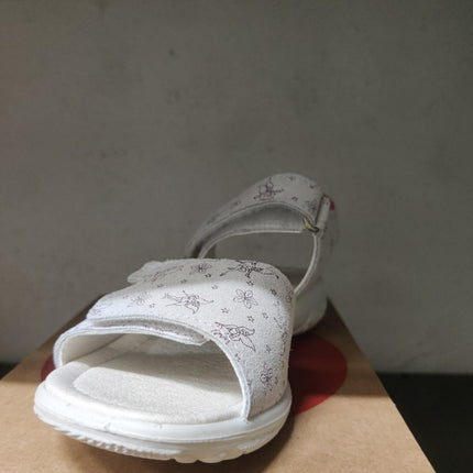 Ricosta Girls' Euiry Mittel Fit Sandals - White