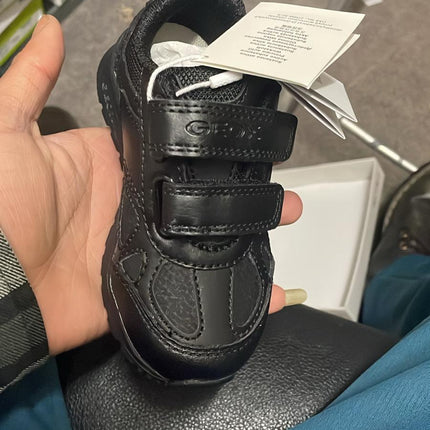 Geox J Pavel C Synthetic Trainers – Black