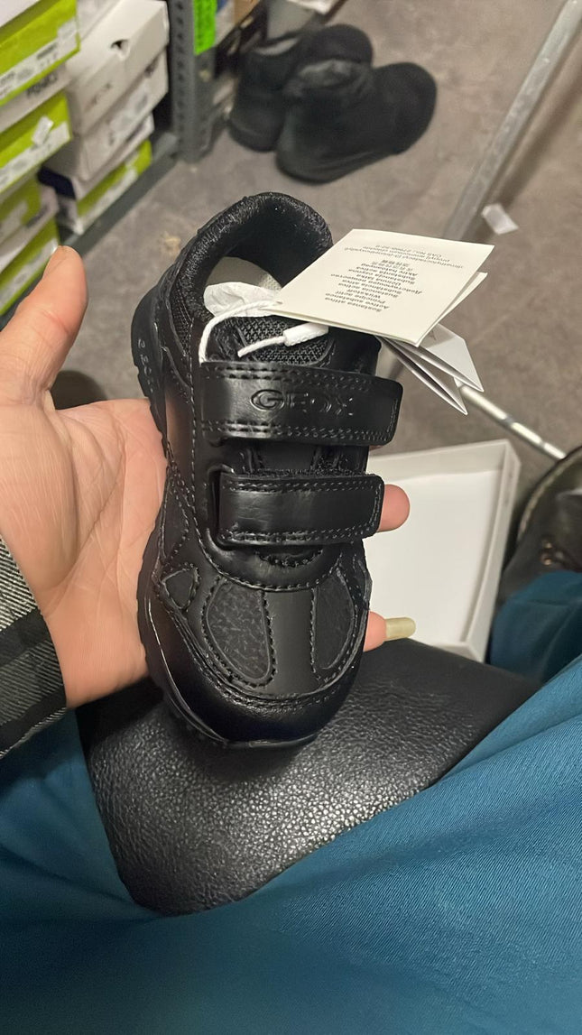 Geox J Pavel C Synthetic Trainers – Black