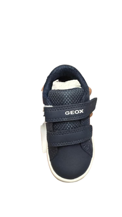 Geox Synthetic Leather Boy's Casual Sneakers - Navy