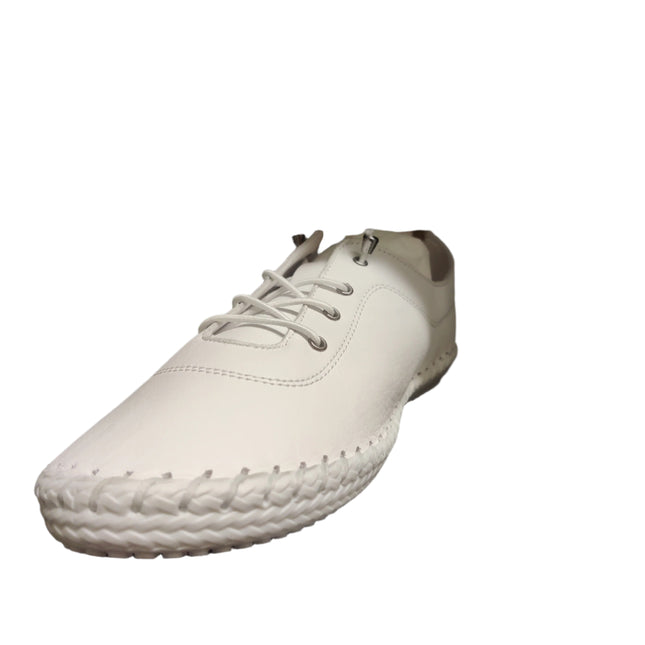 Mod Comfys Boys’ Softie Leather Shoes - White