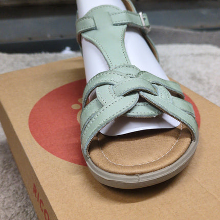 Ricosta Girls' Leather Sandals - Jade Green