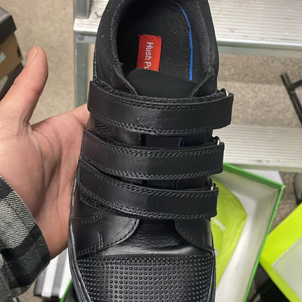 Hush Puppies DOM Senior Leather School Shoes – Black