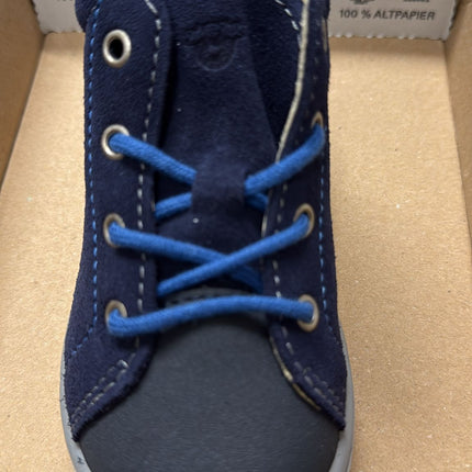 Ricosta Velour Andy Leather Kids Shoes - Nautic