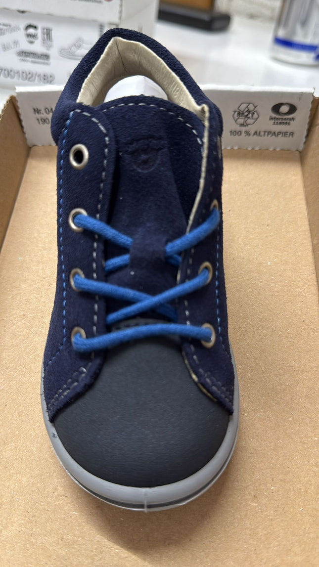 Ricosta Velour Andy Leather Kids Shoes - Nautic