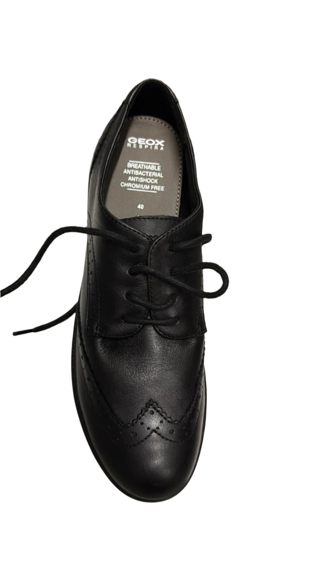 Geox Junior Casey Girls Nappa Shoes – Black