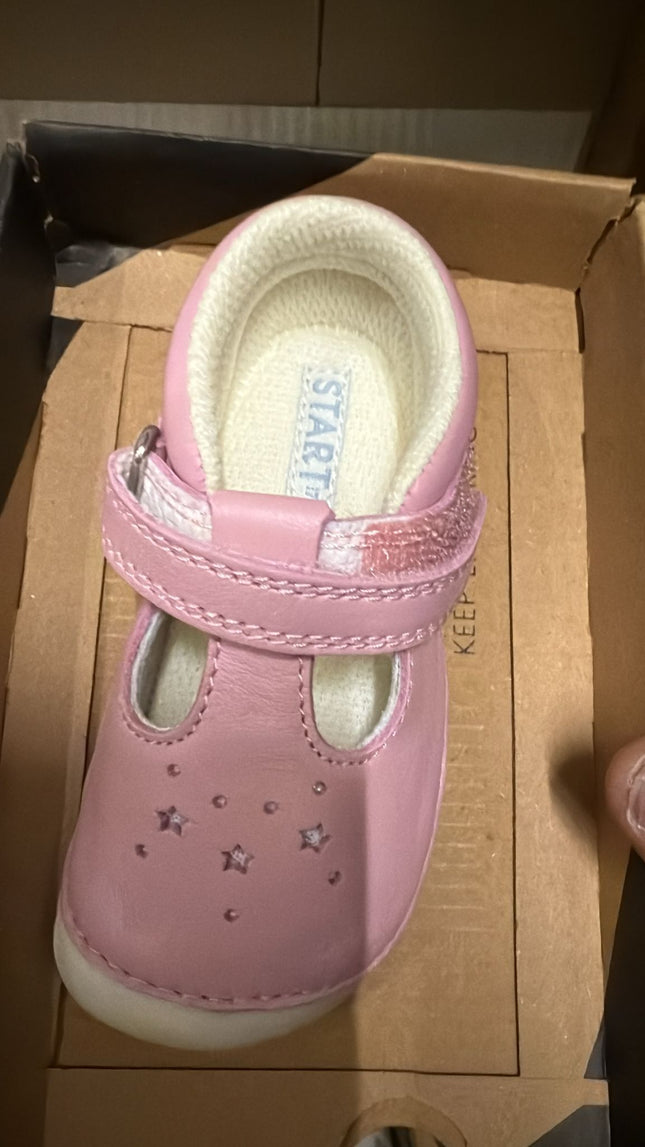 Start Rite Tumble Kids Shoes - Pale Pink Leather