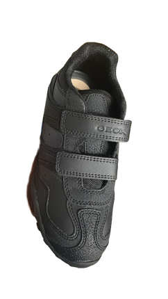 Geox J Crush M Leather Shoes - Black