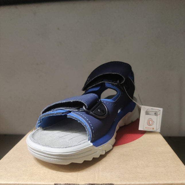 Ricosta Mens' Nautic Surf Mittel Fit Sandals - Navy Blue/Gray/Azur