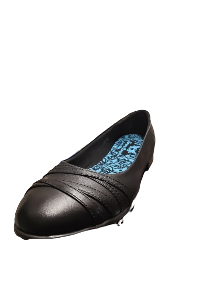 Angry Angels Gilrs Dress Up Leather Shoes - Black