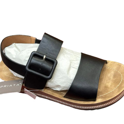 Cipriata ORFA Women’s Slingback Buckle Wedge Sandals – Black