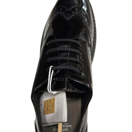 Geox Boys’ Casey  G.C Synthetic Patent Shoes - Black