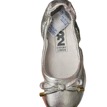 S2 Girls' Metallic Heaven Party Shoes - Silver