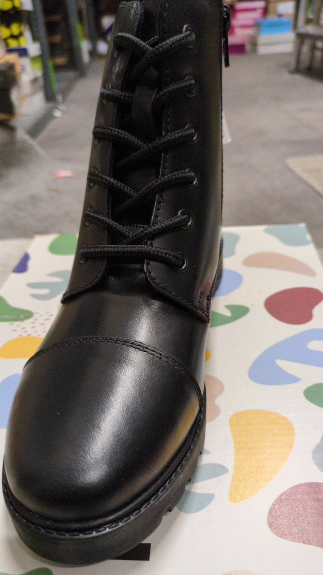 Hush Puppies Lauren Junior School Shoes - Black