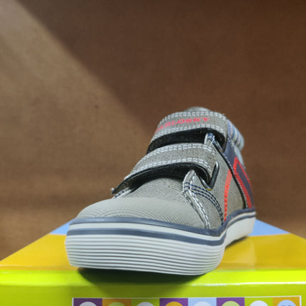 Pablosky Boys' Lava PU Leather Shoes - Grey