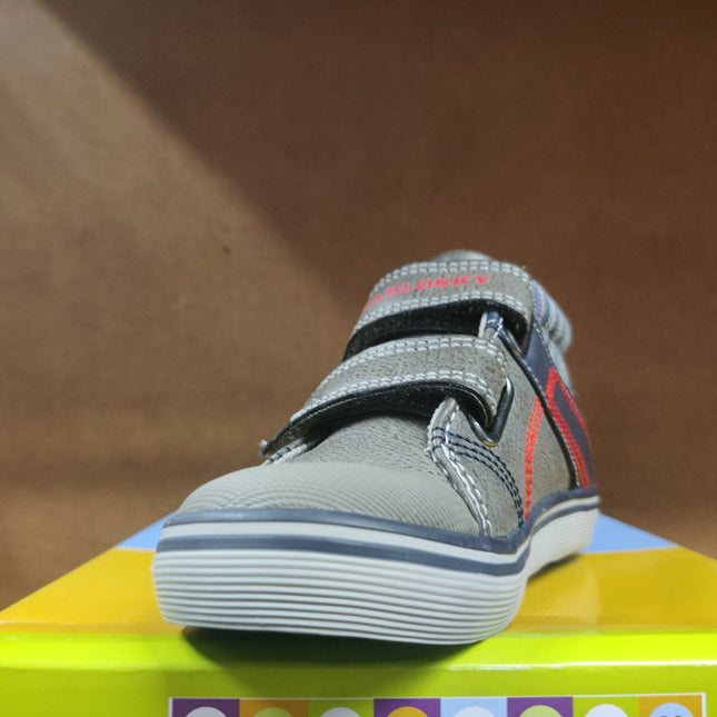 Pablosky Boys' Lava PU Leather Shoes - Grey