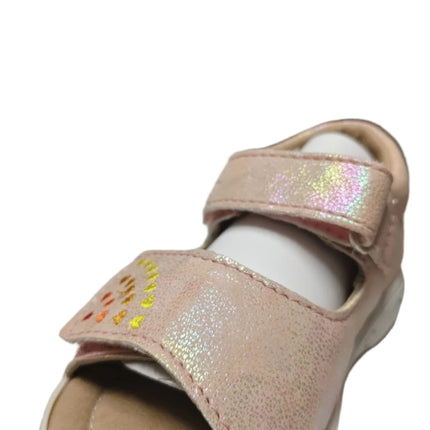 Ricosta Girls' Hana Medium-Fit Leather Sandals  – Nude