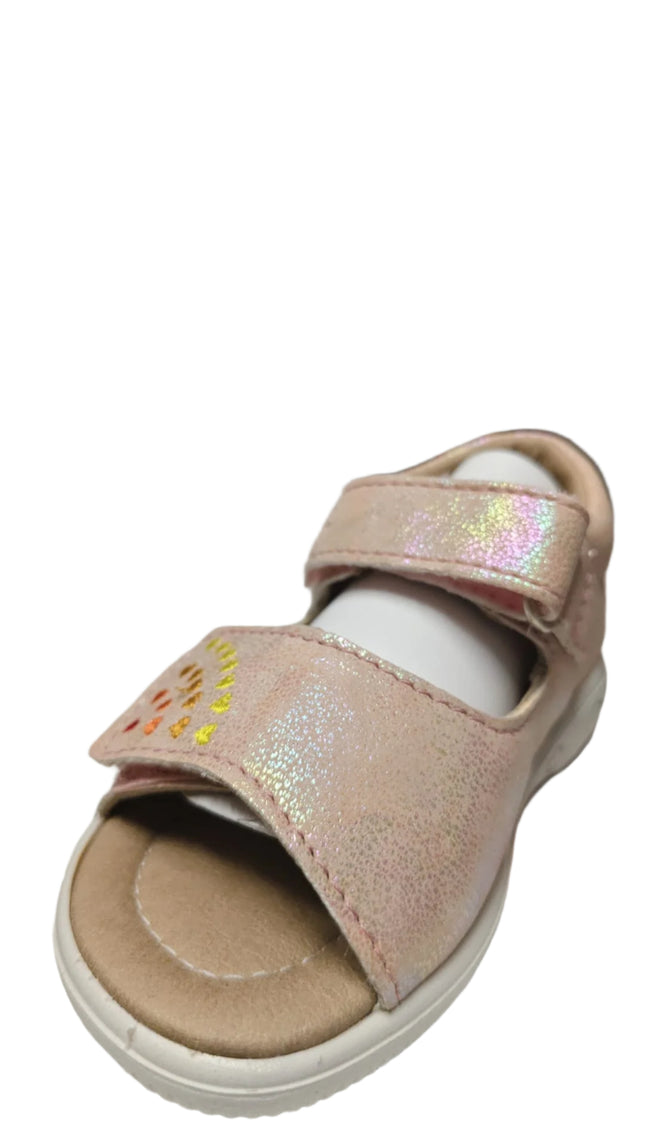 Ricosta Girls' Hana Medium-Fit Leather Sandals  – Nude