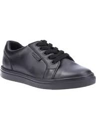 Hush Puppies Kids Sam Senior School Shoes - Black