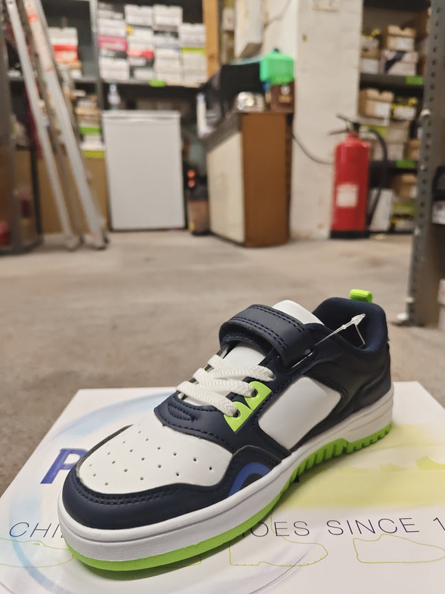 Primigi Children's Shoes Boys' Nappa PU Kids Shoes - Bianco/Navy