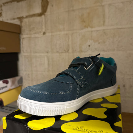 Lurchi Andre Boys’ Suede and PU Trainers – Petrol