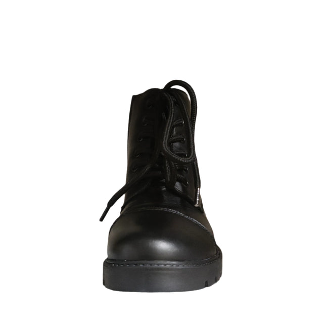 Hush Puppies Girls' Lauren Junior Lace Up Leather Boots - Black