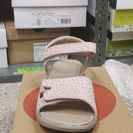 Ricosta Girls’ Leather Kids Sandals- Pink