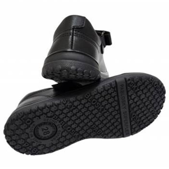 LEADER TECH NEGRO BLACK WOMEN’S LEATHER SHOE