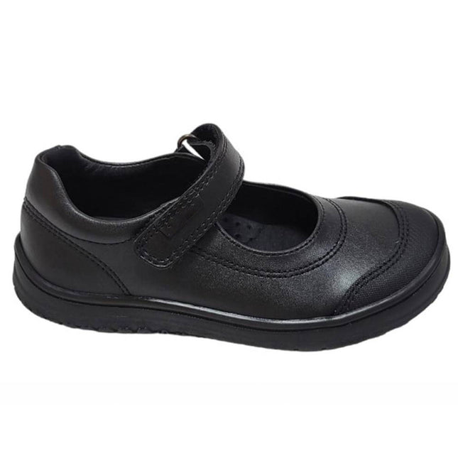 LEADER TECH NEGRO BLACK WOMEN’S LEATHER SHOE