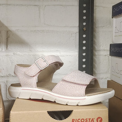 Ricosta Girls’ Sandals - White/Pink