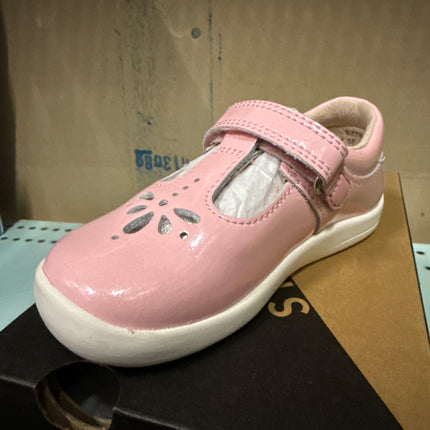 Start Rite Girls' Puzzle Sugar Patent Leather Shoes - Pink Sparkle