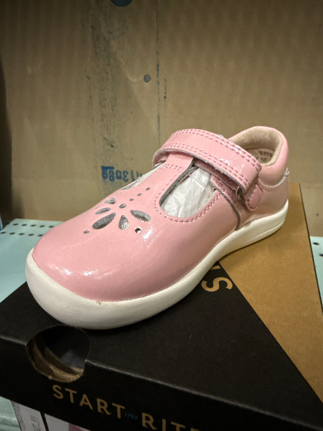 Start Rite Girls' Puzzle Sugar Patent Leather Shoes - Pink Sparkle