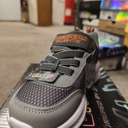 Skechers Lights Krendox Kids Shoes - Charcoal/Gray